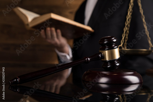 Wallpaper Mural Judge, male judge in a courtroom striking the gavel Torontodigital.ca