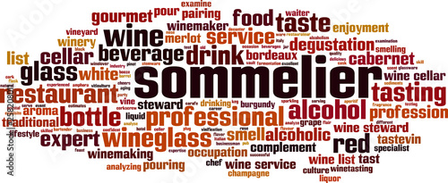 Sommelier word cloud