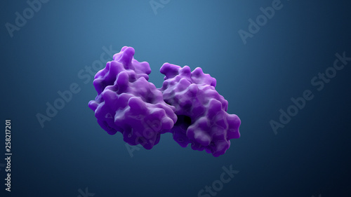 3d illustration protein or enzyme photo