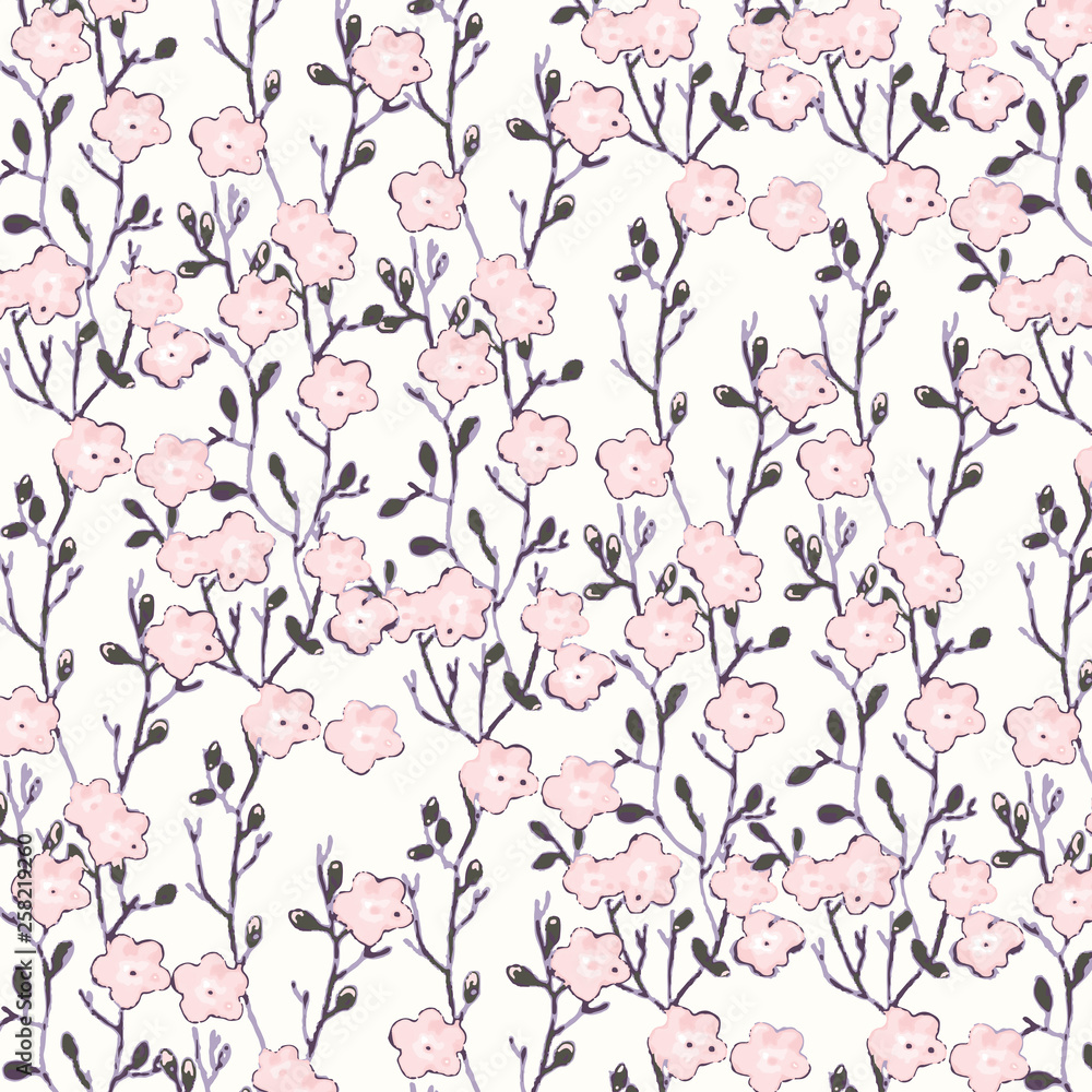 PrintFloral background for textiles.
