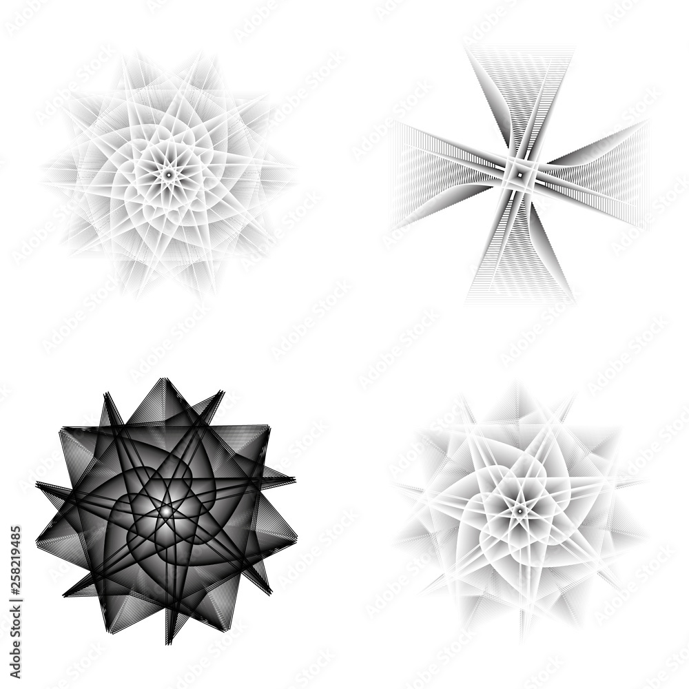 Holiday patterns of stars and flowers for gifts ground Holiday patterns of stars and flowers for gifts ground