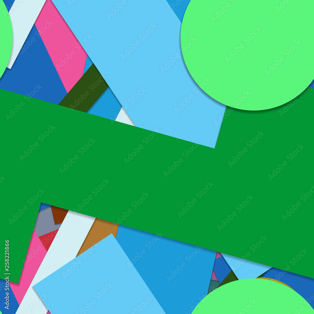 Obraz premium Flat material design - Creative vector trend seamless