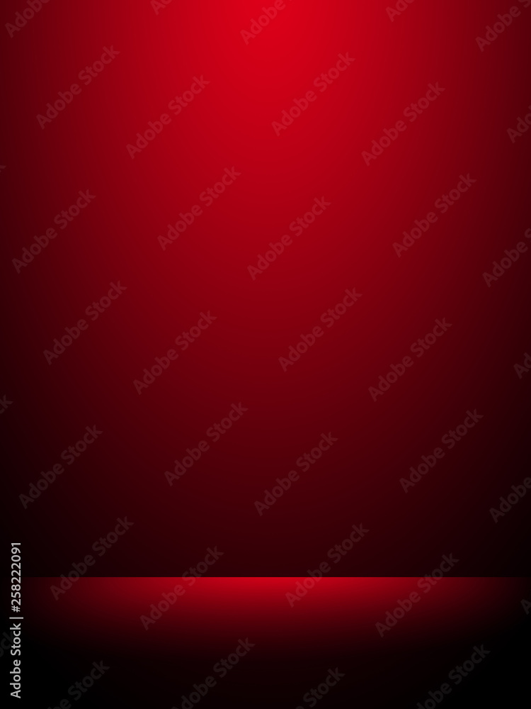Black and red background. Abstract red background for web design templates, christmas, halloween, valentine, product studio room and business report with smooth gradient color.