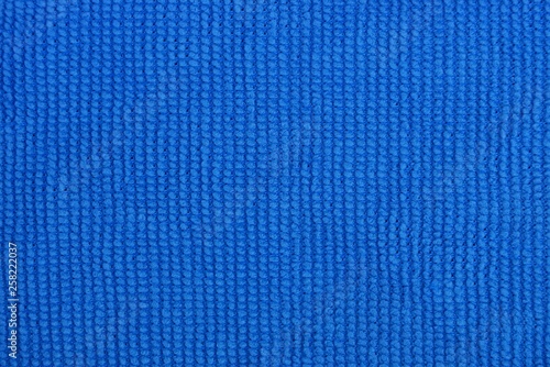 blue fabric background from a piece of microfiber cloth