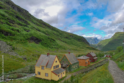 Wallpaper Mural House and Home along the Flam Train trail in Norway  Torontodigital.ca