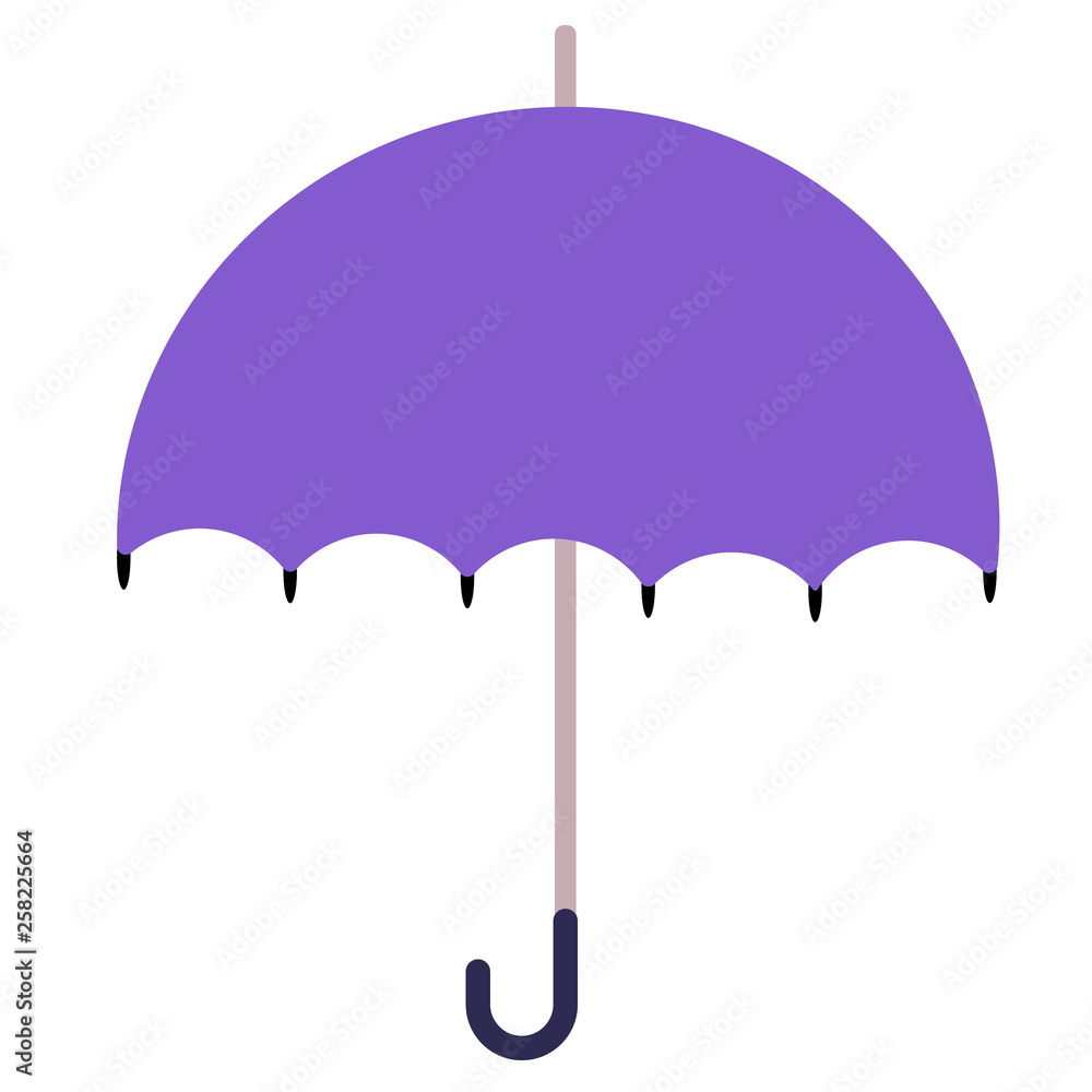 umbrella flat illustration on white umbrella flat illustration on white