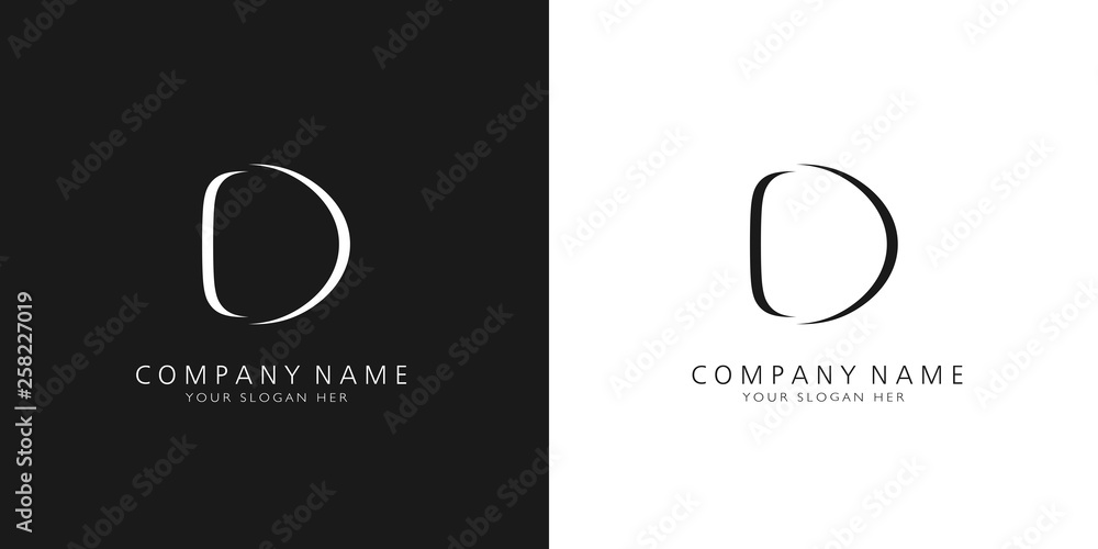 d logo letter design	 - obrazy, fototapety, plakaty 