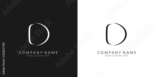 d logo letter design	