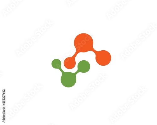 molecule logo vector illustration design