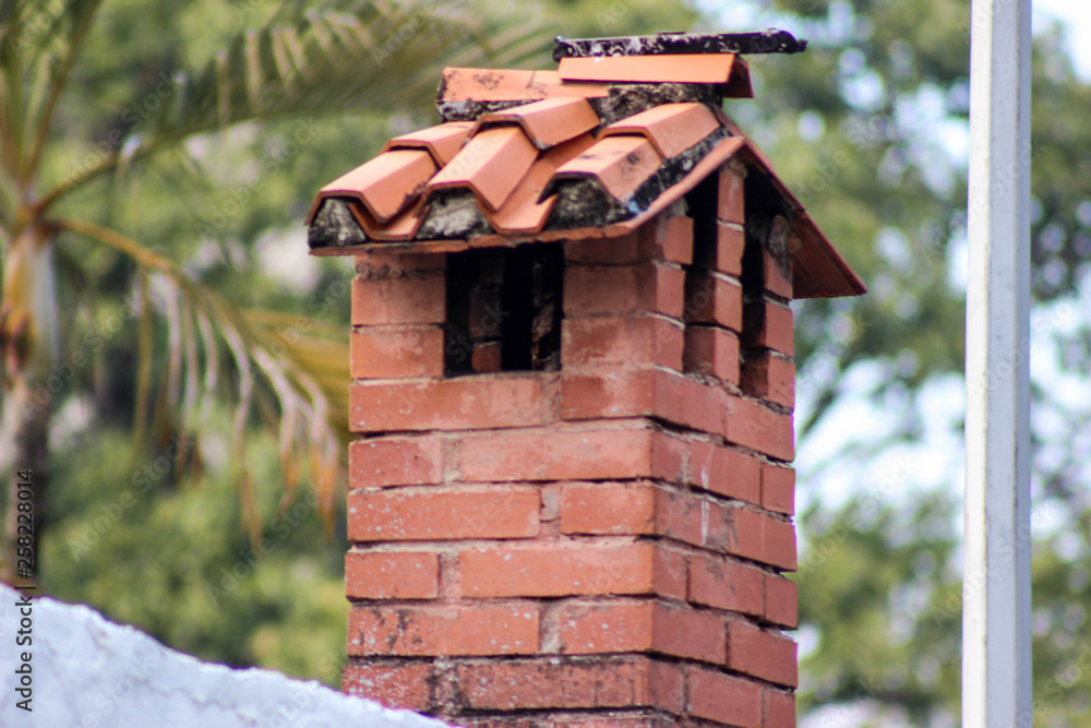 Naklejka premium Chimenea del vecino