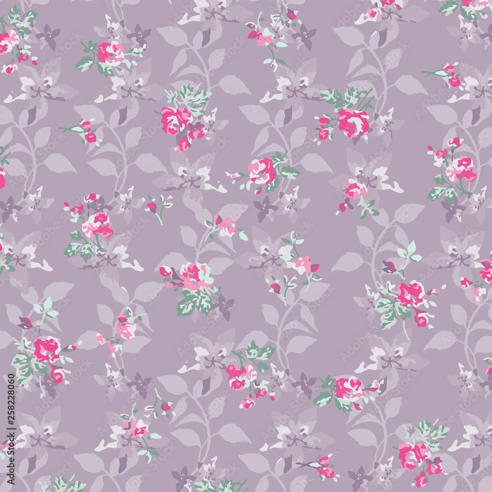 Floral background for textiles.