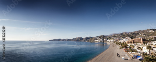 seaside town of  almunecar photo