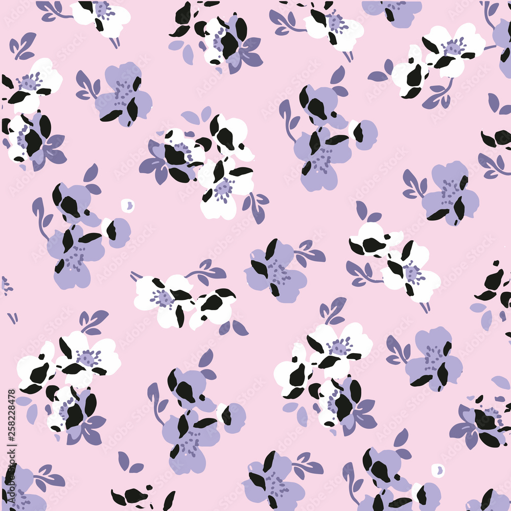 Floral background for textiles.