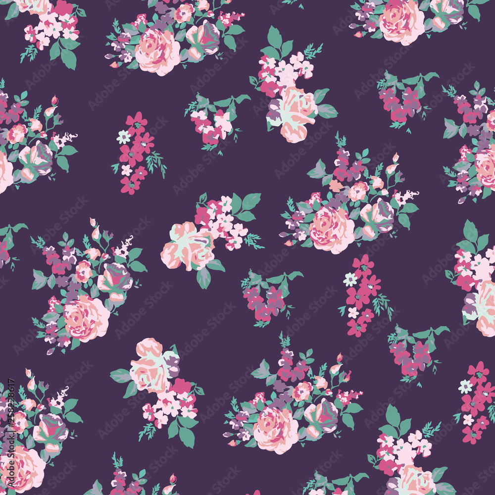 Floral background for textiles. Floral background for textiles.