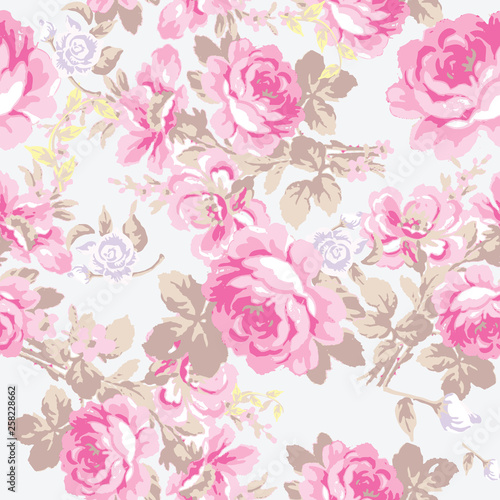 Wallpaper Mural Floral background for textiles. Torontodigital.ca