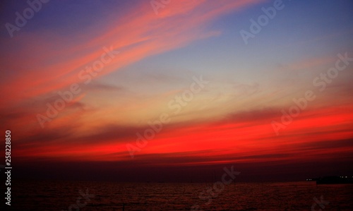 sunset over the sea © arinchawit