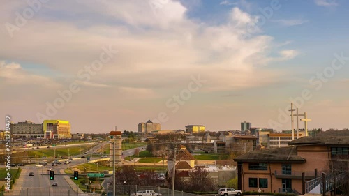 Sunset over Rogers Skyline in North West Arkansas
