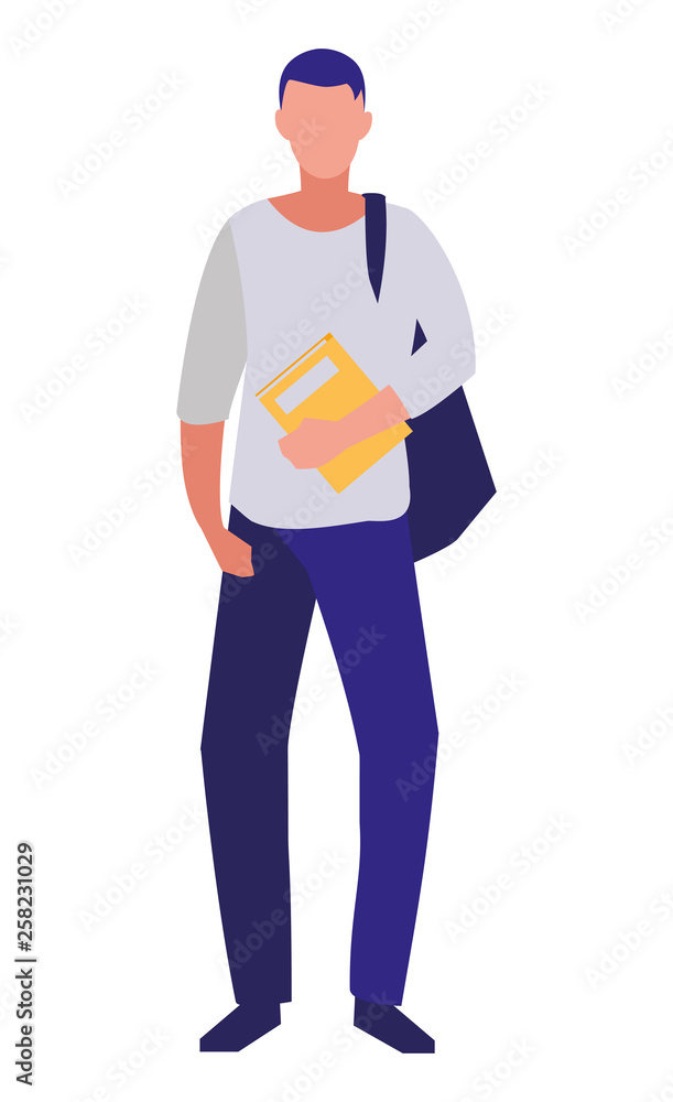 young boy student modeling young boy student modeling