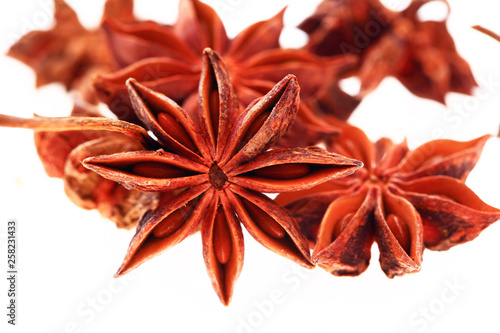 Anise isolation in the white background photo