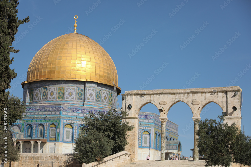 The Temple Mount Dome of the Rock Jerusalem, Israel