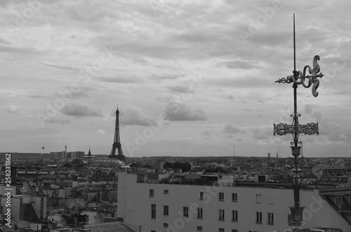 view of paris from eiffel tower