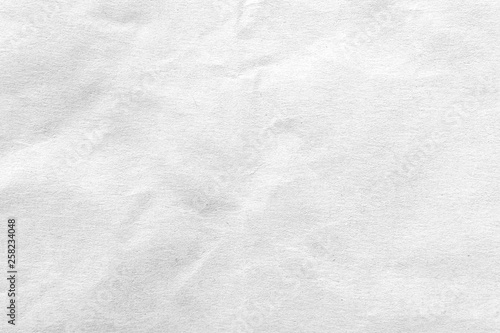 White crumpled paper texture background. Close-up.