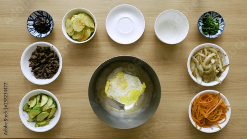 Making Korean Food Bibimbap