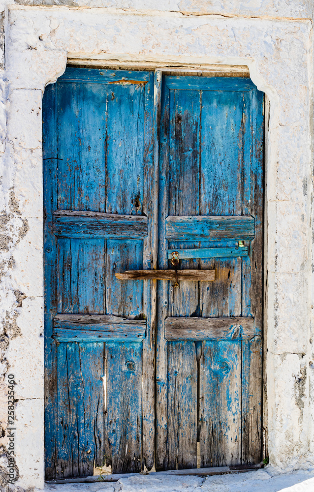 old wooden door