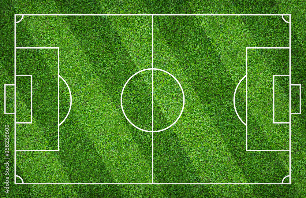 Football field or soccer field for background. Green lawn court for create game. Football field or soccer field for background. Green lawn court for create game.
