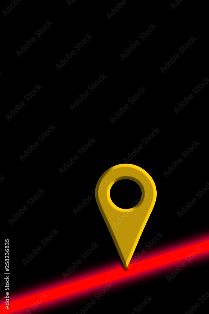 Map mark. Hazard map. 地図のマーク ハザードマップ Map mark. Hazard map. 地図のマーク ハザードマップ