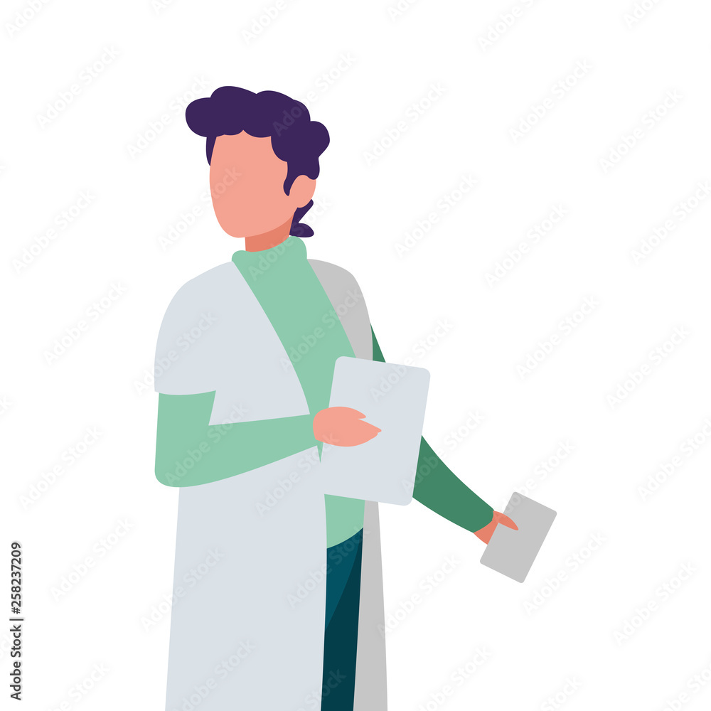 male doctor professional character male doctor professional character