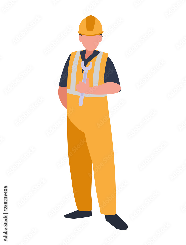 industrial worker avatar character