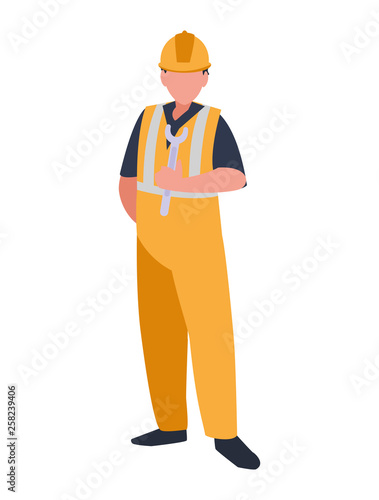 industrial worker avatar character