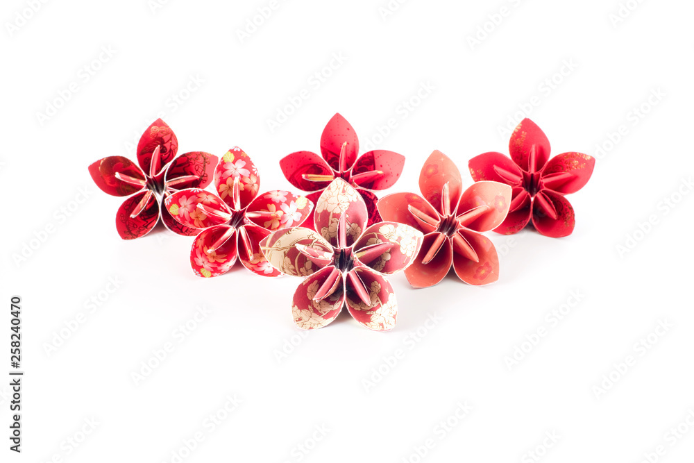 Red packets origami flowers Red packets origami flowers