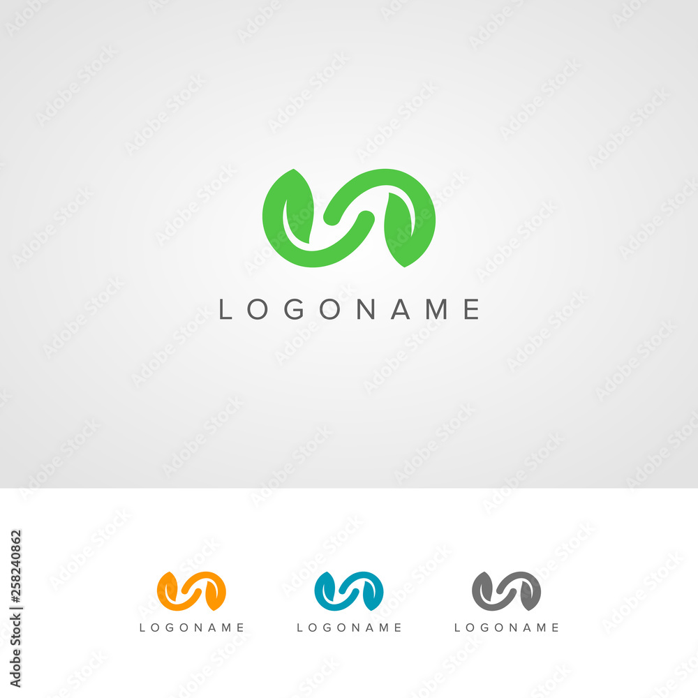 Obraz premium Organic Company Logo Design