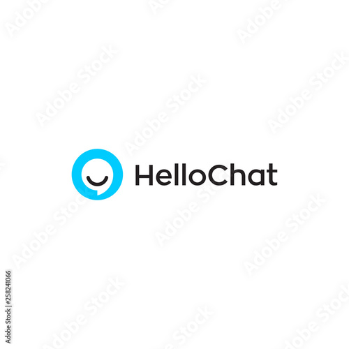 hello chat app logo design