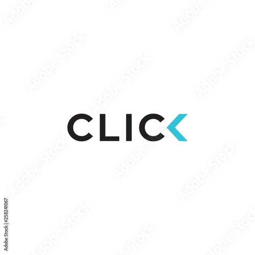 click symbol logo design