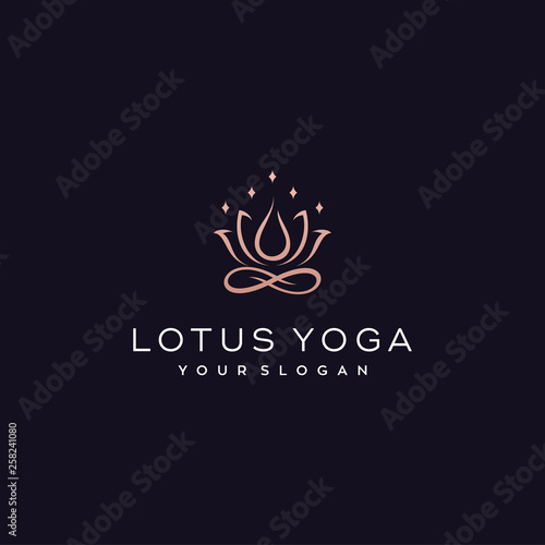 lotus yoga logo design