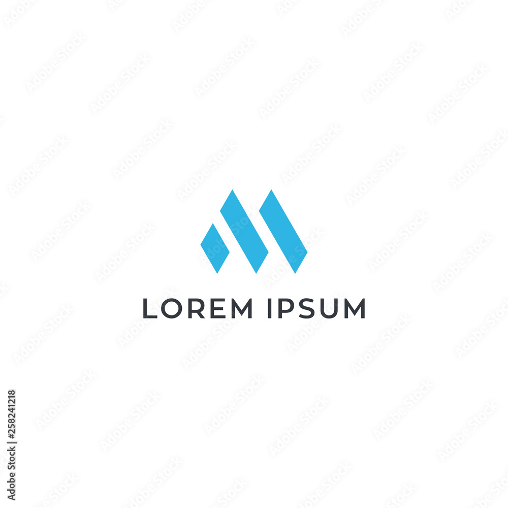 M letter logo design M letter logo design