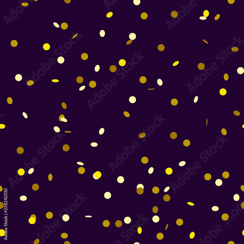 Gold tiny confetti seamless pattern background