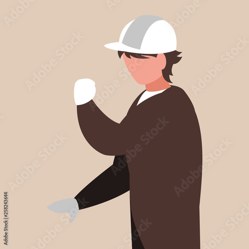 industrial worker avatar character