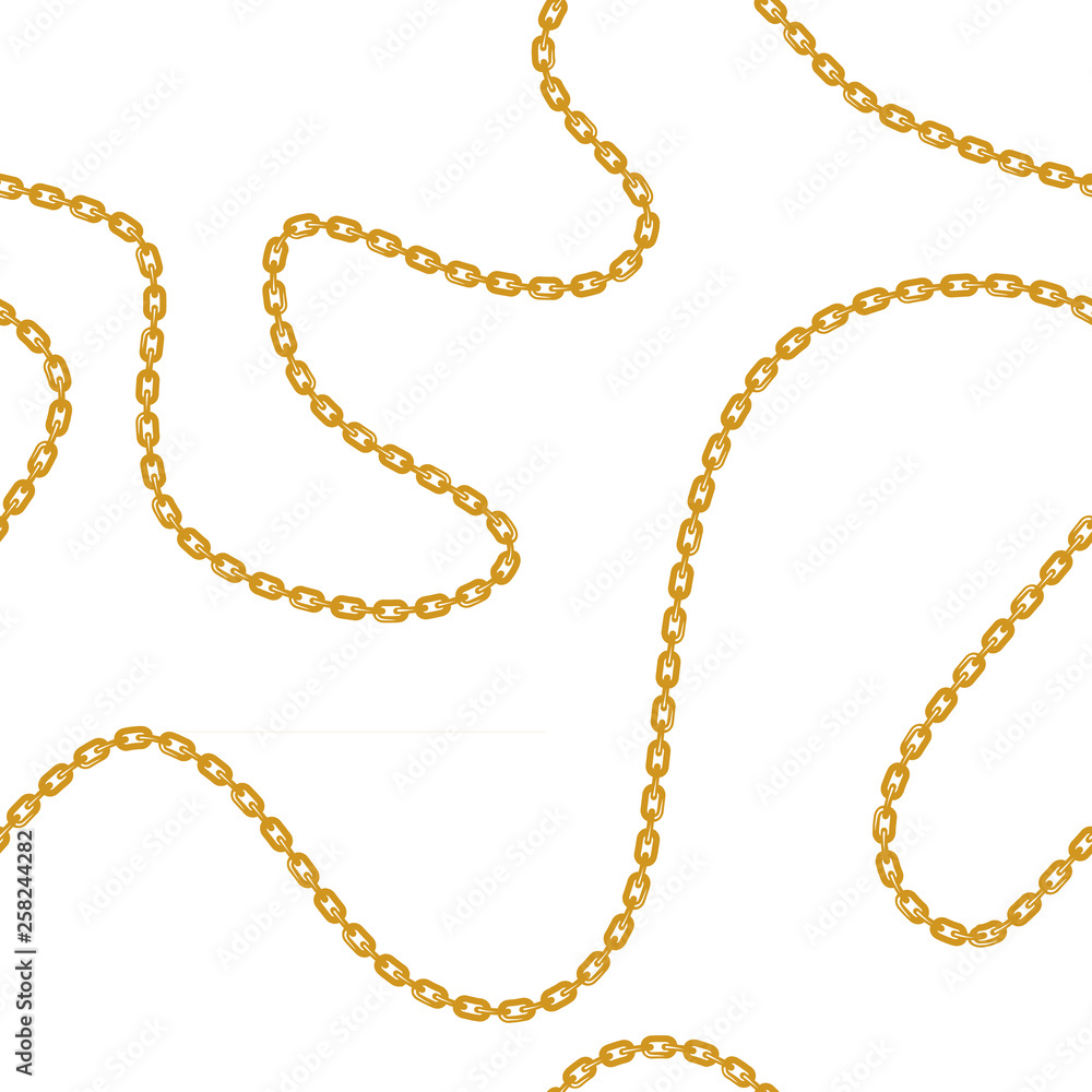 Baroque golden chain background.Seamless pattern. seamless pattern with chains. Vector patch for print, fabric, scarf Baroque golden chain background.Seamless pattern. seamless pattern with chains. Vector patch for print, fabric, scarf