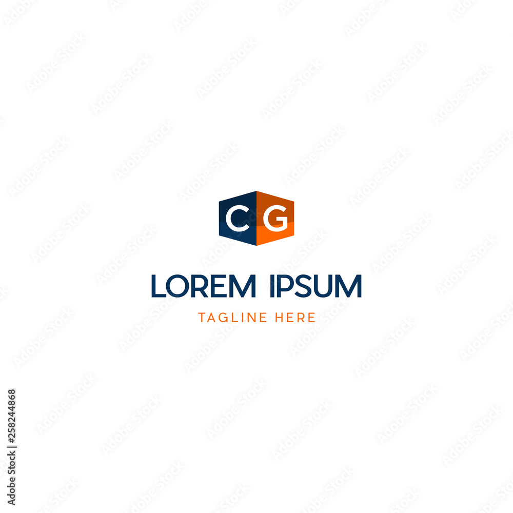 Modern and unique letter CG initials logo design, Abstract letter CG modern logo icon design concept. 