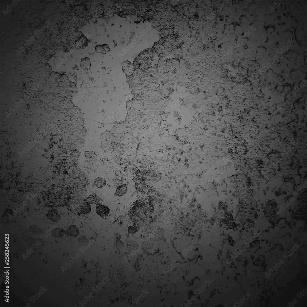 Obraz premium Abstract background dark vignette border frame with gray texture background. Vintage grunge background.