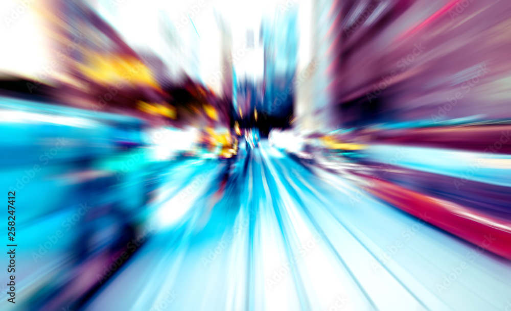 Abstract image of night traffic light trails in the city Abstract image of night traffic light trails in the city