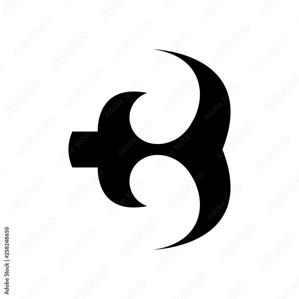 Vetor do Stock: african adinkra symbol Akokonan on white background