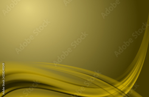 Smooth dark golden background with smooth delicate stripes