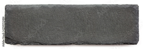 Panel kuchenny z motywem Long black slate isolated on white background