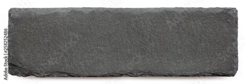 Panel kuchenny z motywem Long black slate isolated on white background