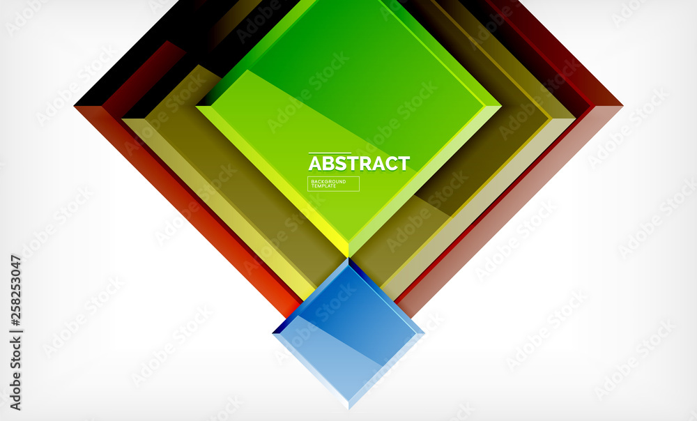 Square geometric background Square geometric background